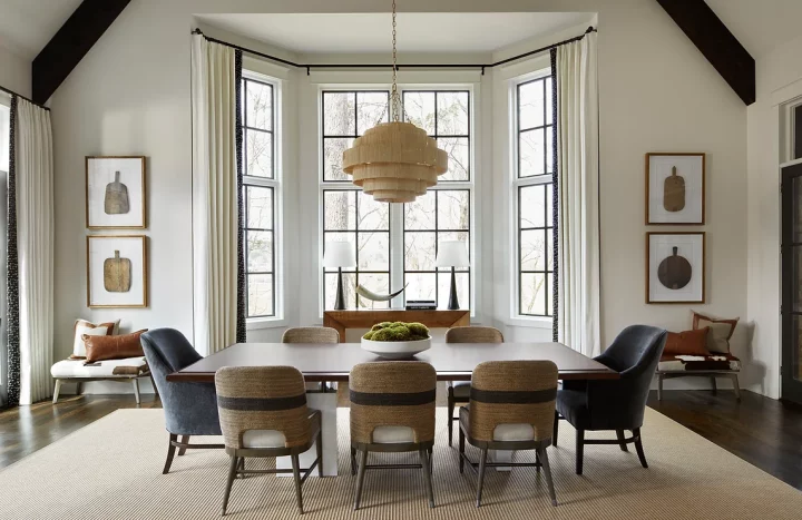 New Build Homes 63 | The Home X Luxury indoor living remodel with high ceilings, arched double doors, and classic architectural details by The Home X in Bucks County.