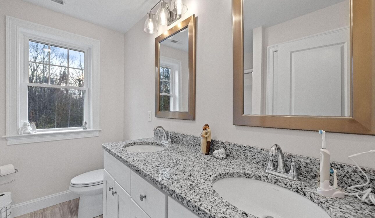 A modern bathroom.