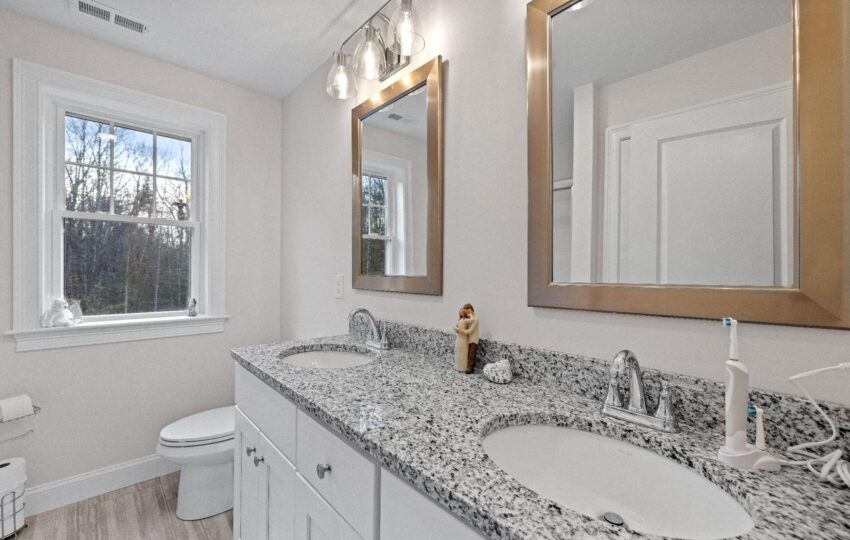 A modern bathroom.