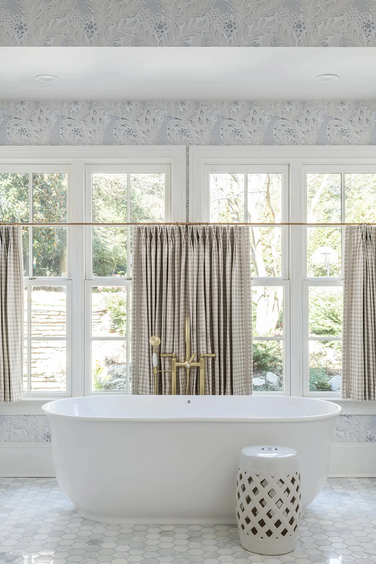 Great Rd, Princeton, NJ 08540 2 | The Home X Custom kitchen with paneled refrigerator, double ovens, and white oak island in Princeton, NJ remodel